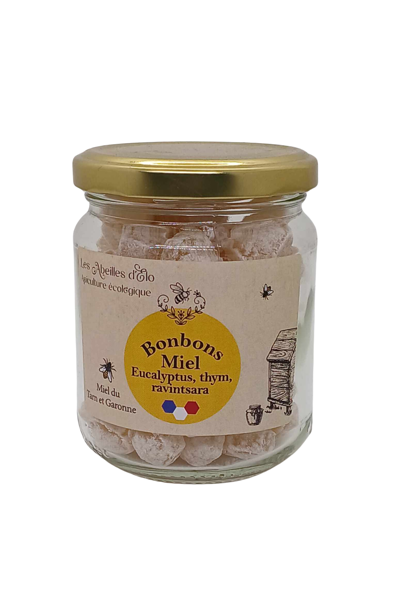 Bonbons alvéoles au miel et aux huiles essentielles