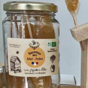 Sucettes au miel et au pollen Bio